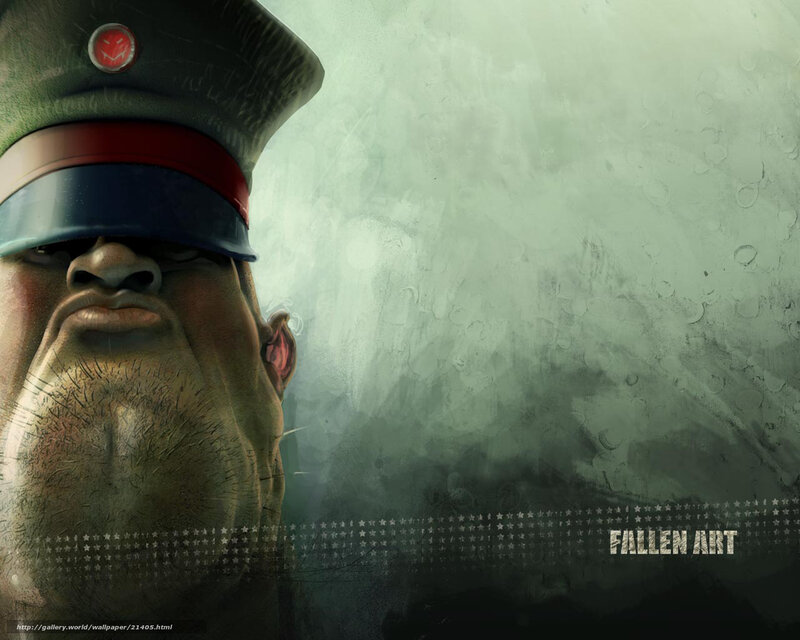 Cartoon soldier character art