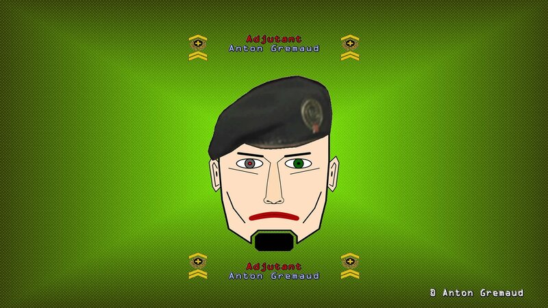 Cartoon Soldier Face
