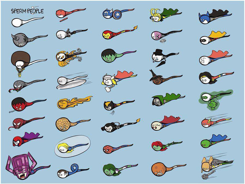 Cartoon Sperm Characters