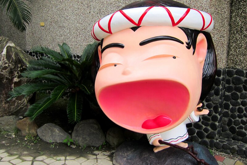 Cartoon Statue of a Boy