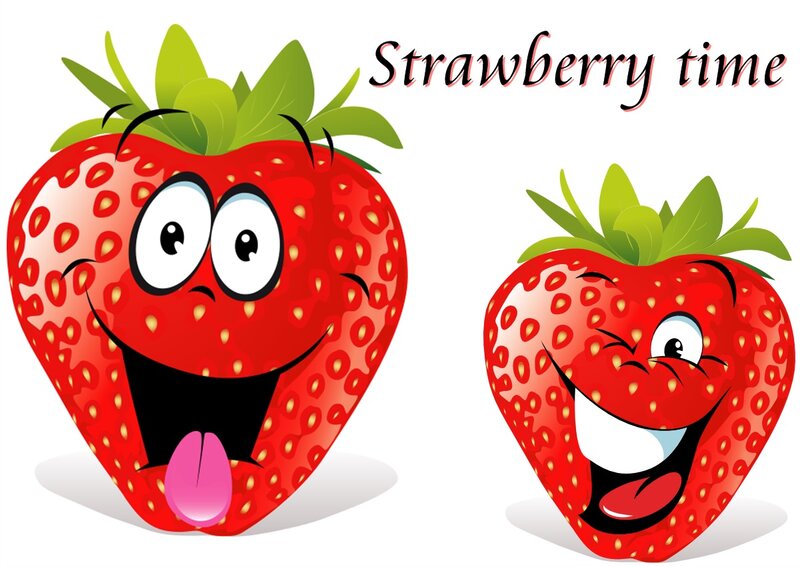 Cartoon Strawberries