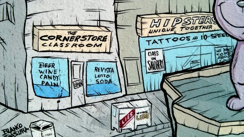 Cartoon Street Scene