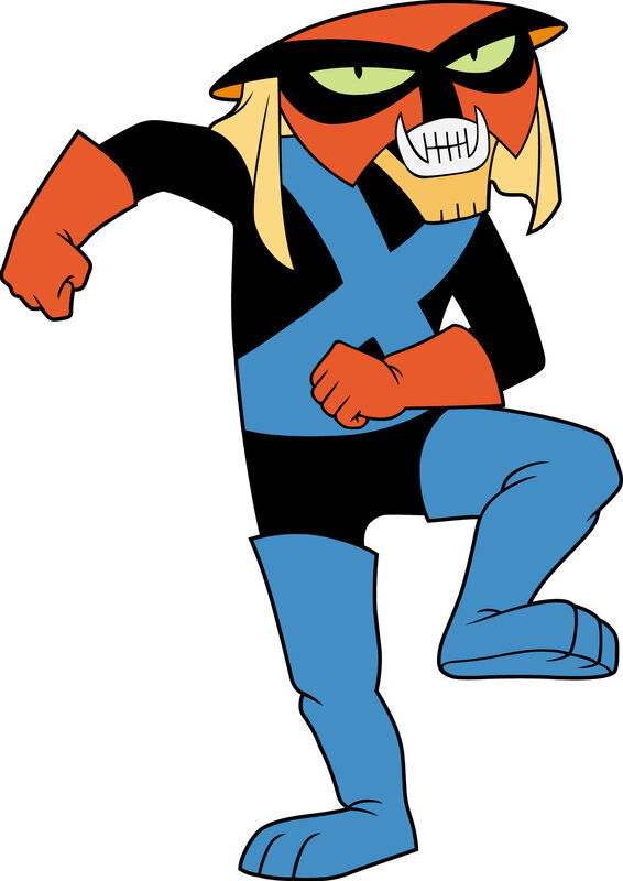 cartoon superhero character