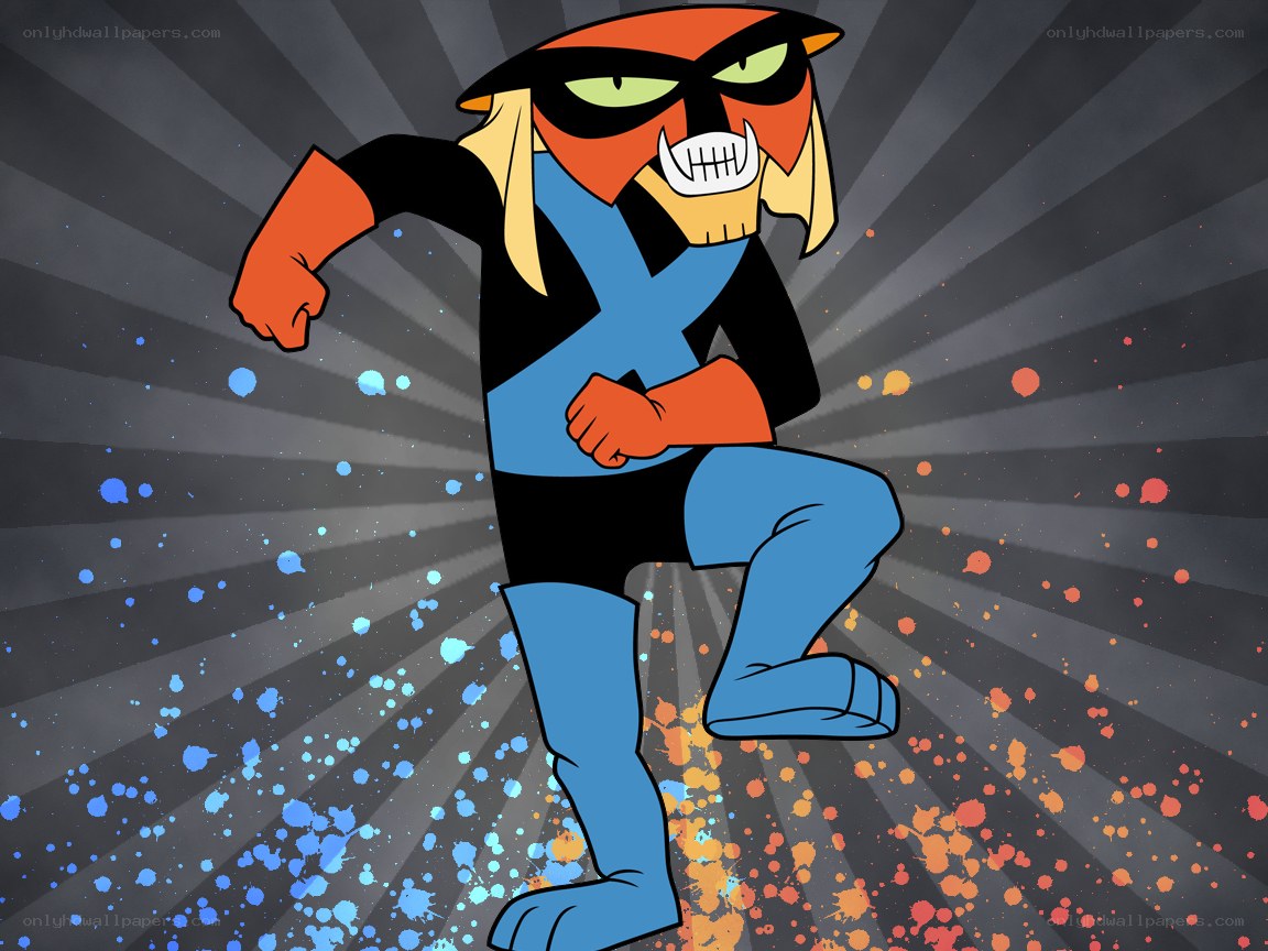 cartoon superhero character