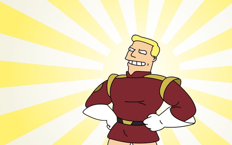 cartoon superhero character