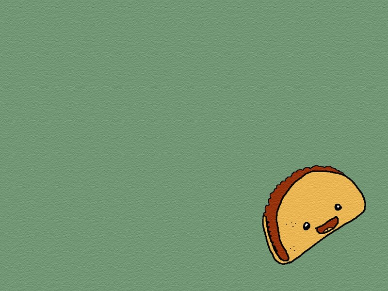 Cartoon Taco Character — Green