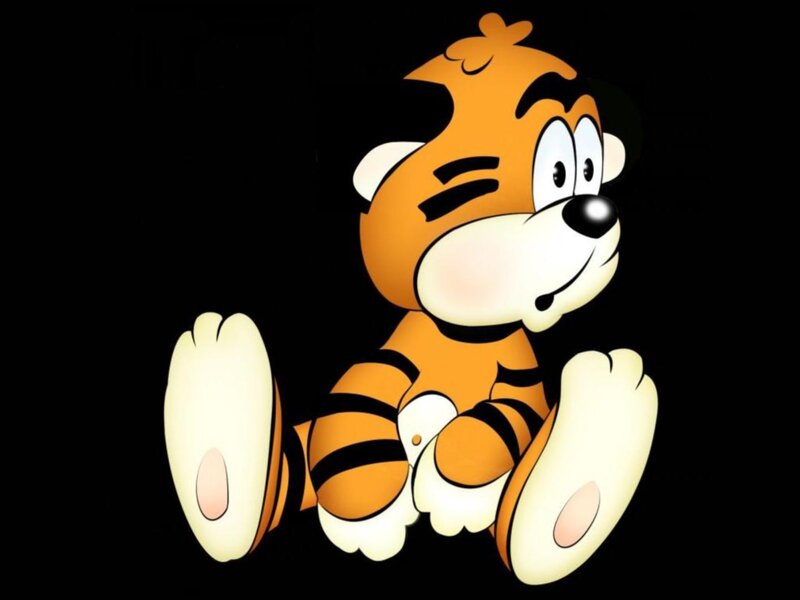 Cartoon Tiger Cub — Orange