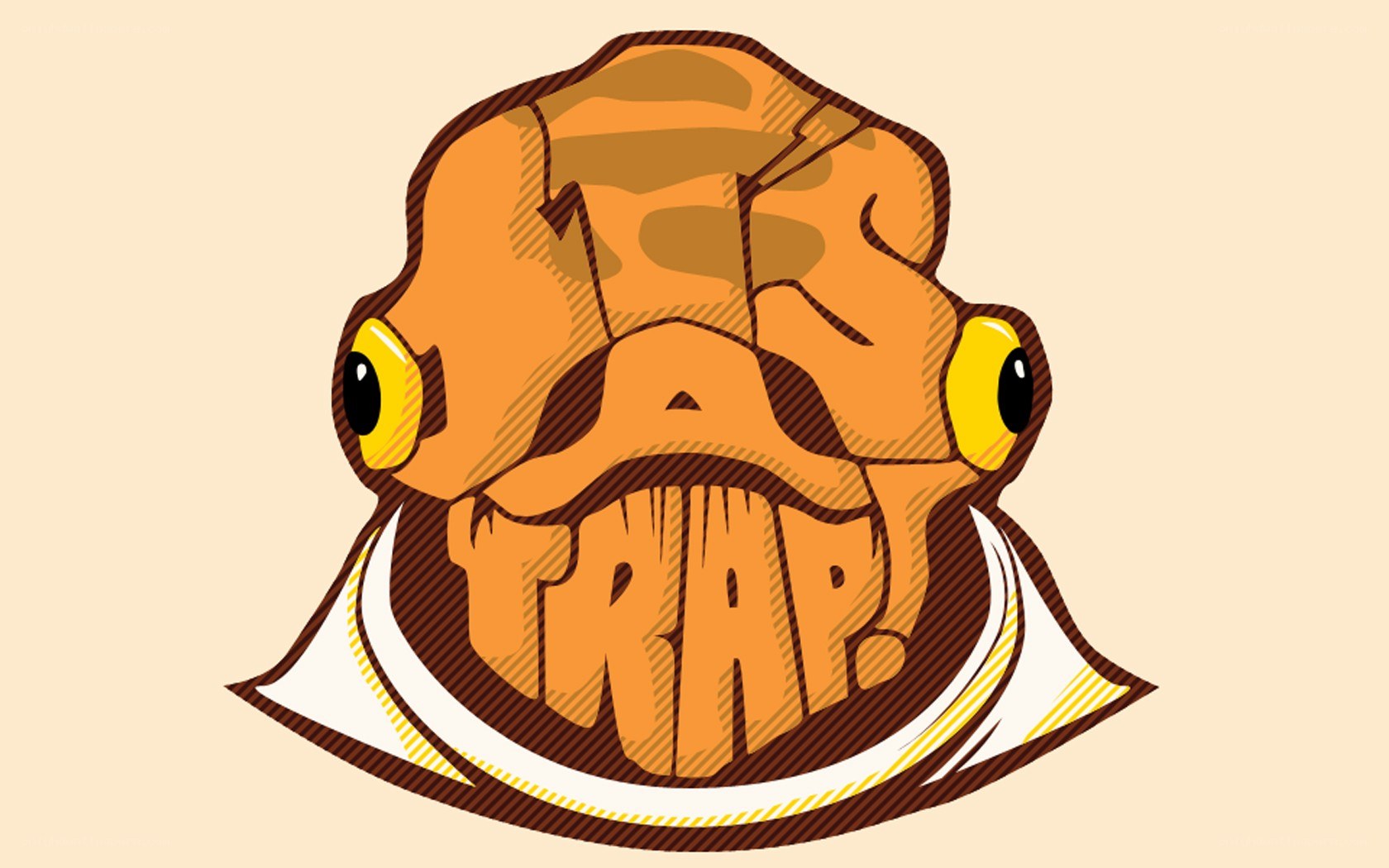 cartoon trap creature logo