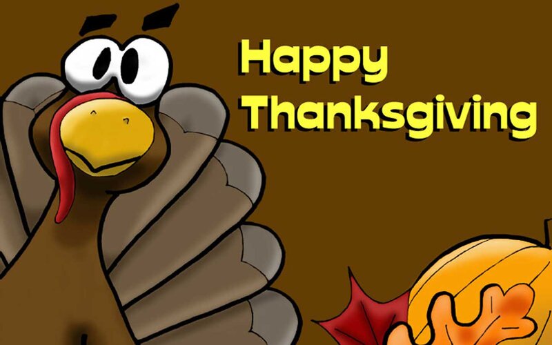 Cartoon Turkey — Brown, Festive