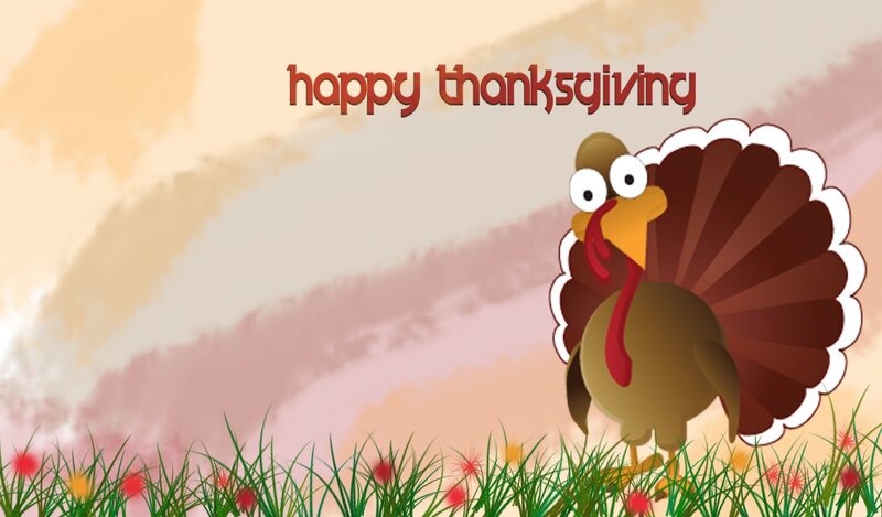 Cartoon Turkey in Grass