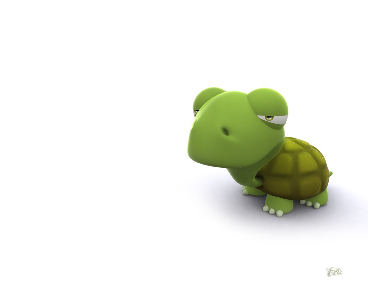 cartoon turtle character