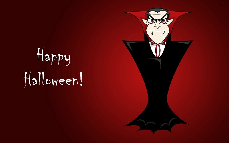 Cartoon Vampire Character — Red