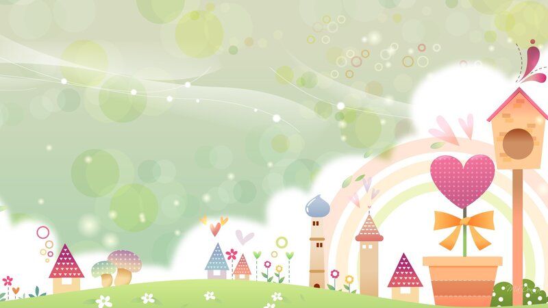 Cartoon Village Landscape