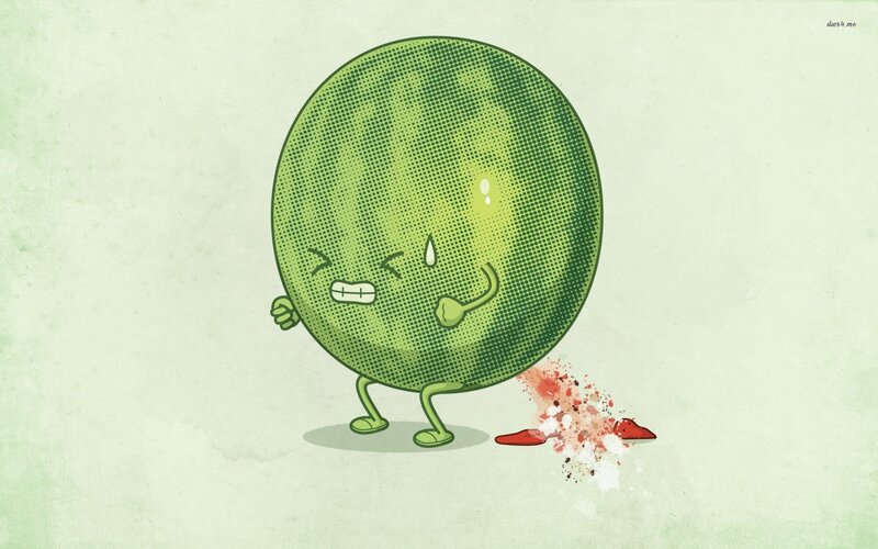 cartoon watermelon character