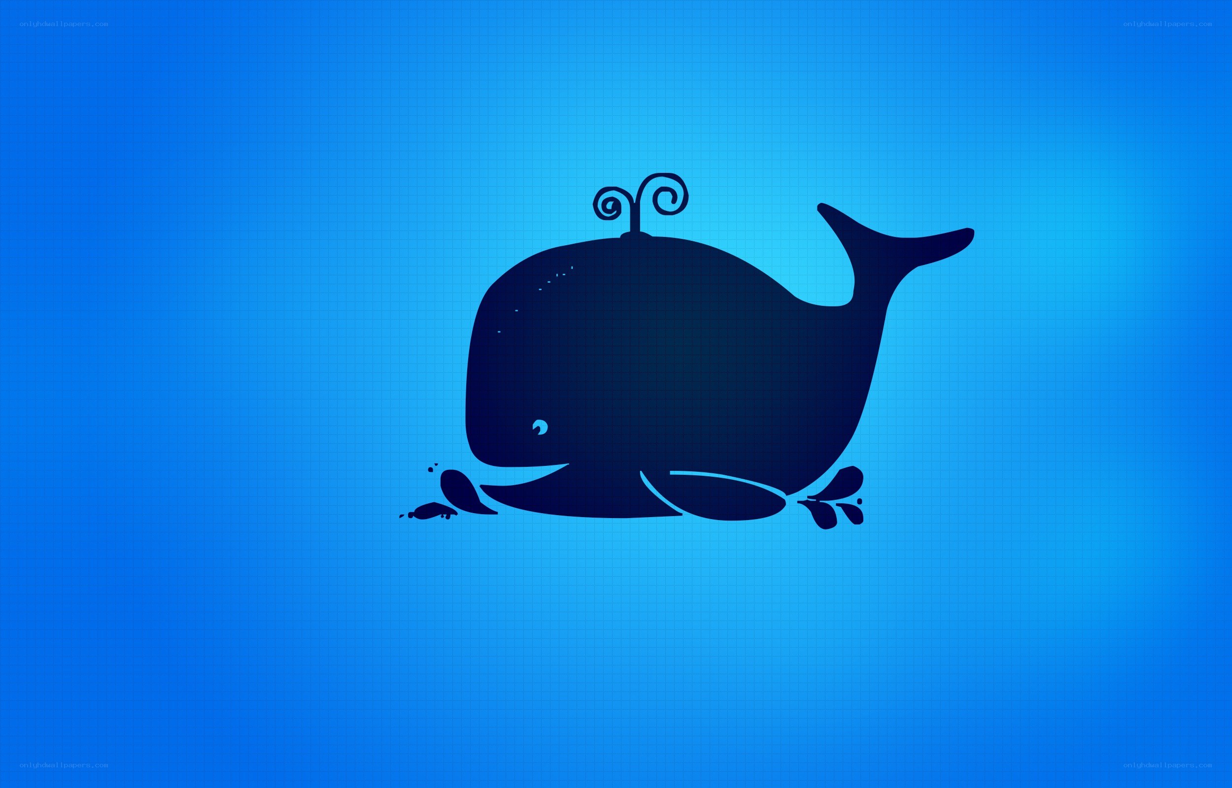 cartoon whale underwater