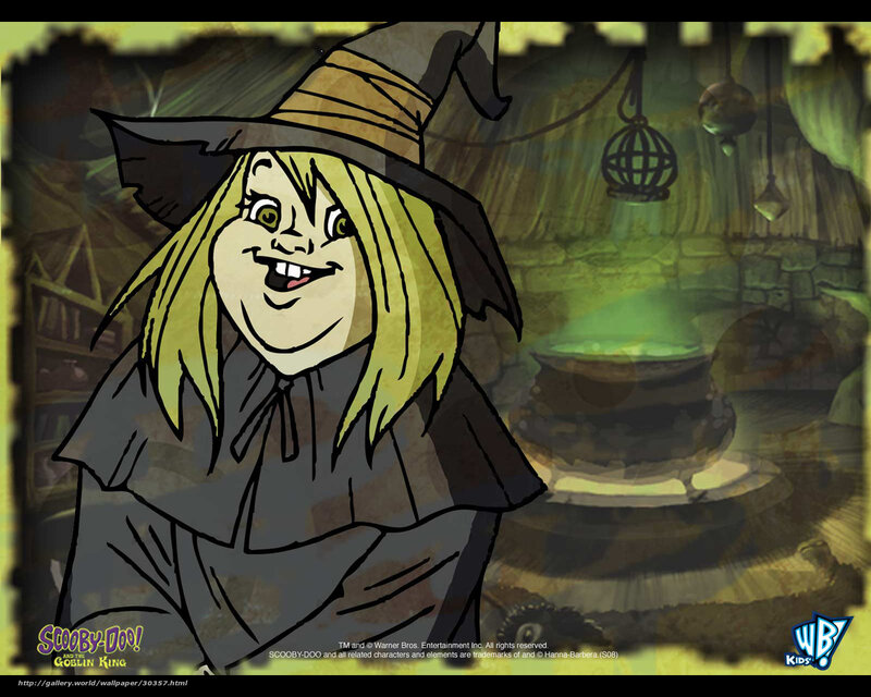 Cartoon Witch Character — Green