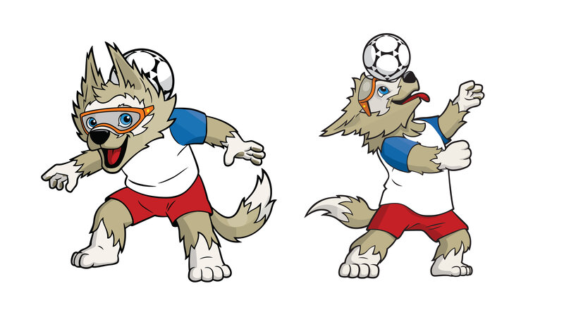 Cartoon Wolf Mascot