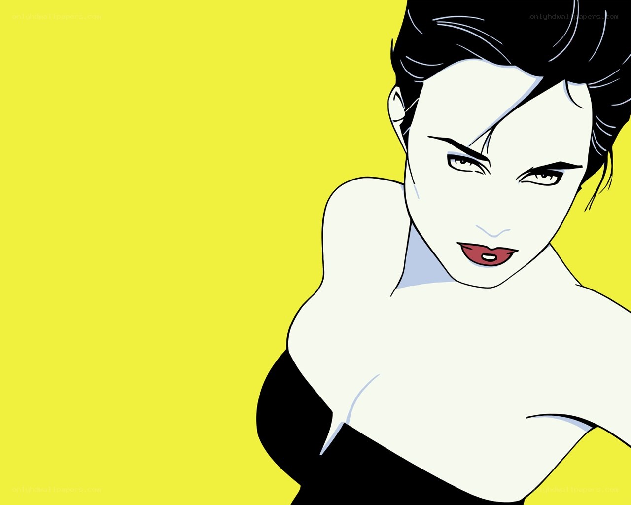 cartoon woman portrait