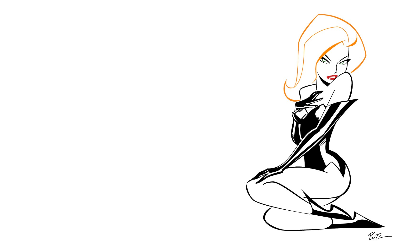 cartoon woman sketch