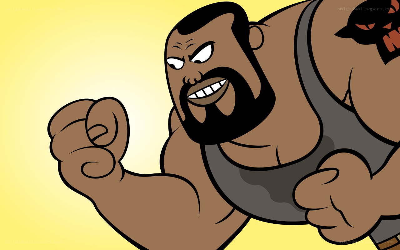 cartoon wrestler character