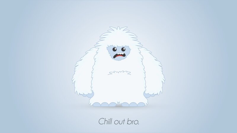 cartoon yeti character