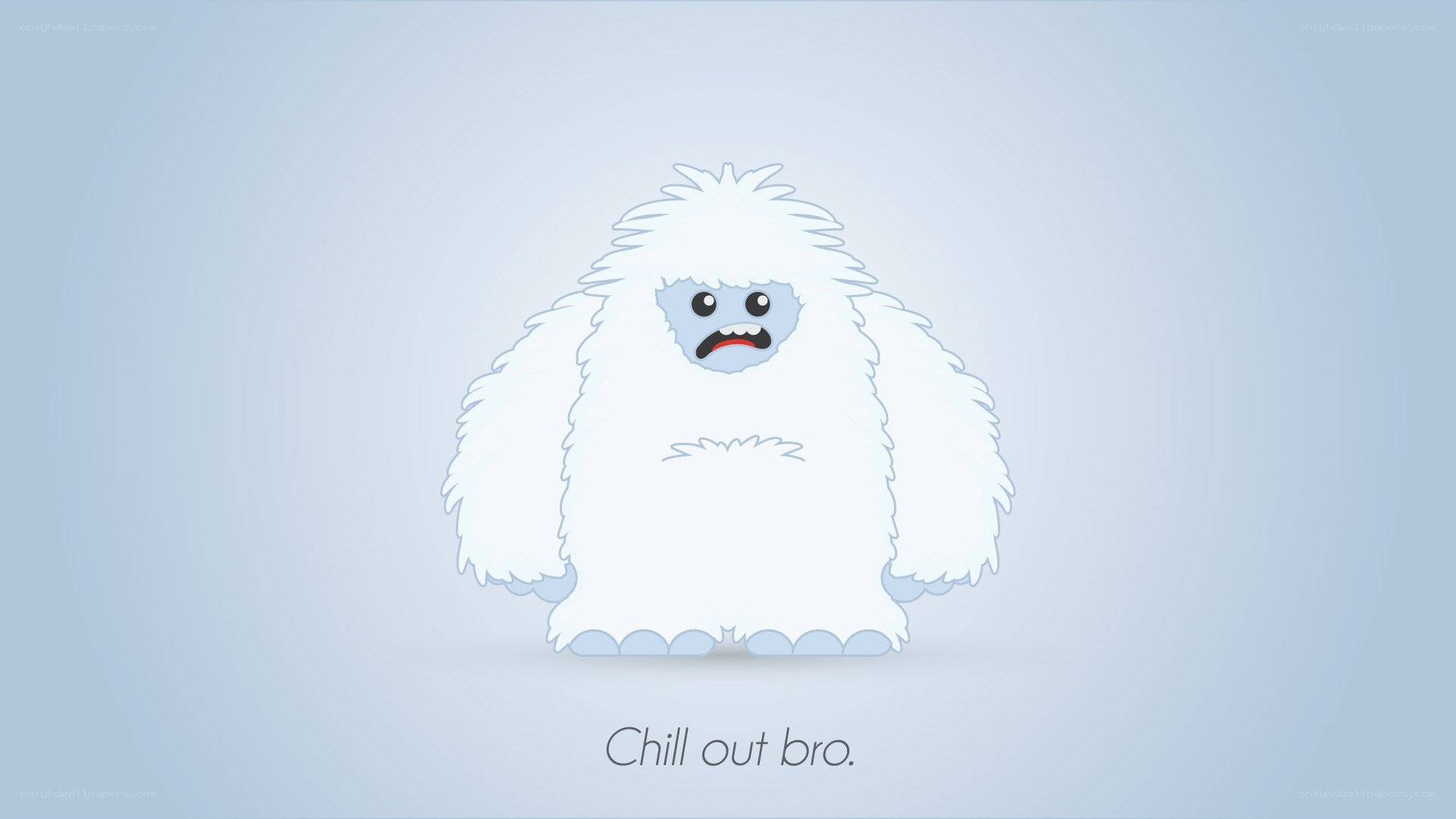 cartoon yeti character