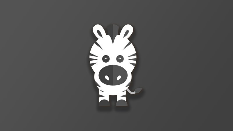 Cartoon Zebra Head