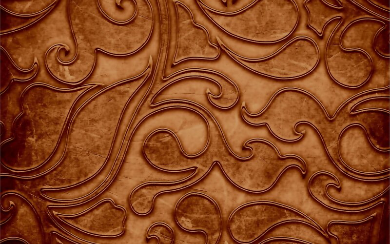 Carved Brown Pattern