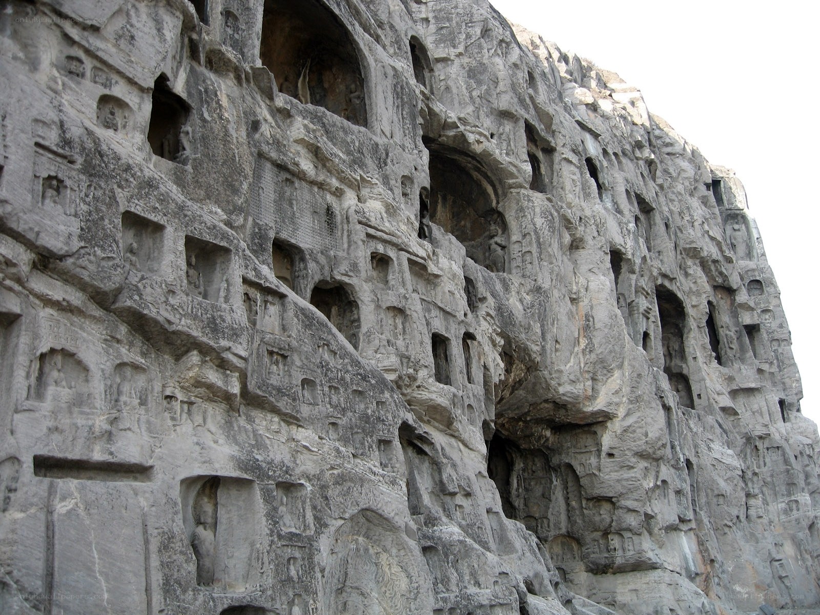 Carved caves at Longmen Grottoes