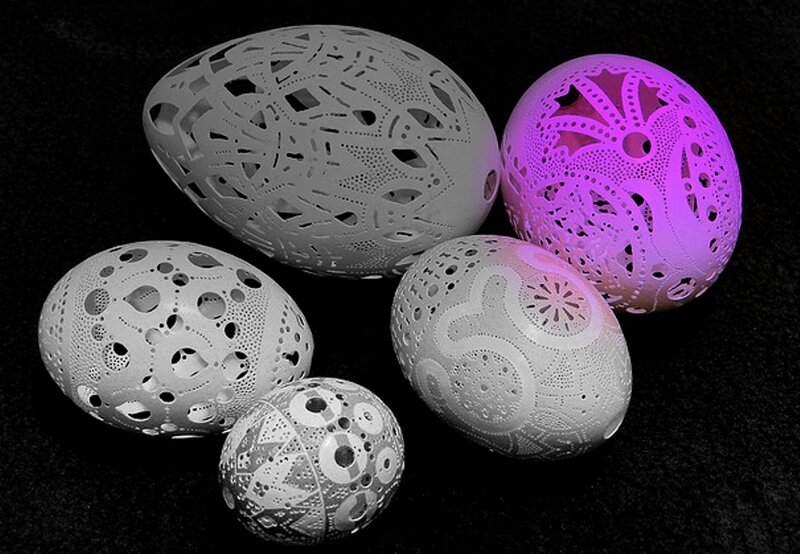 Carved Egg Shells