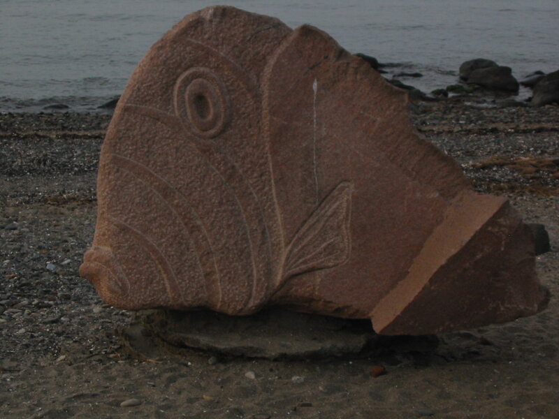 Carved Fish Sculpture