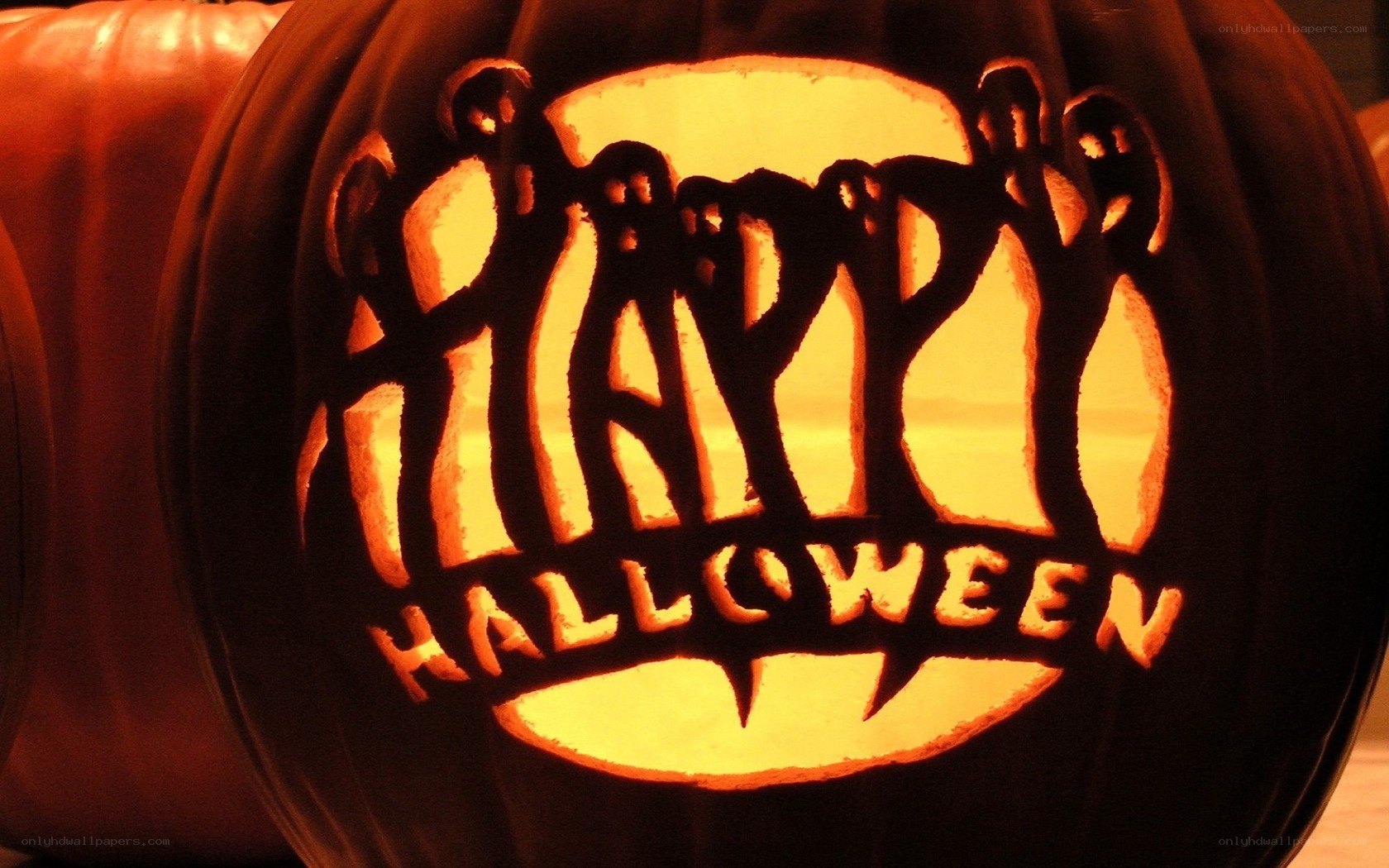 Carved Halloween pumpkin