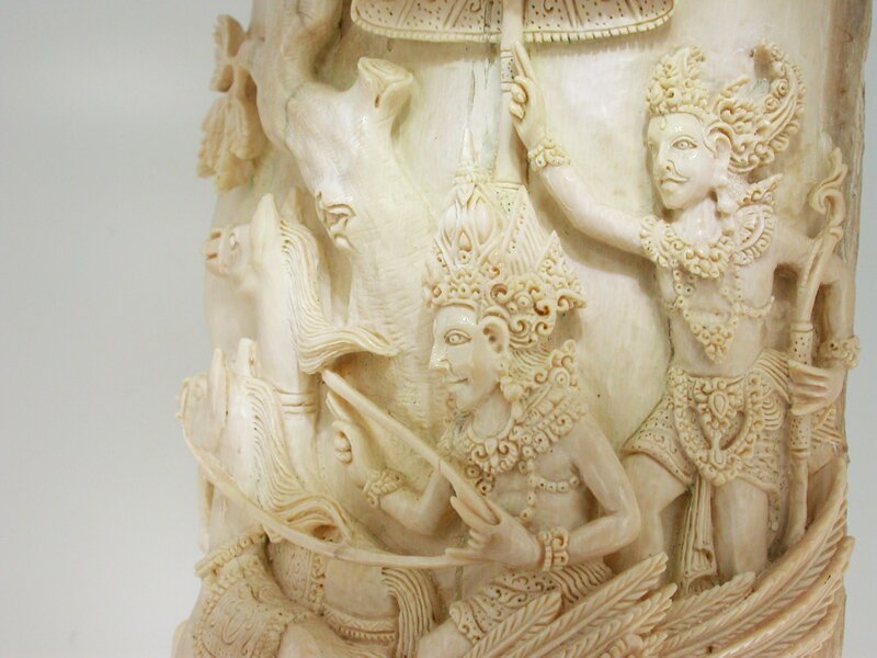 Carved ivory sculpture