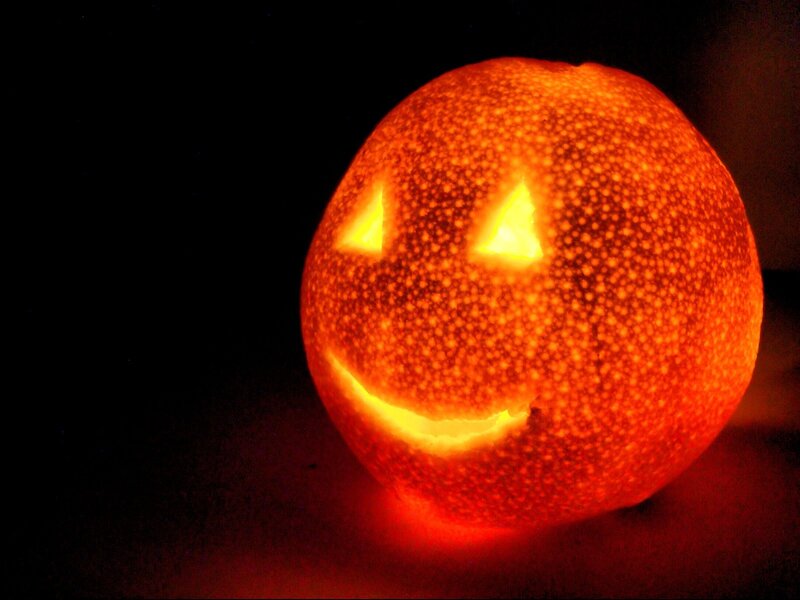 Carved Orange Pumpkin