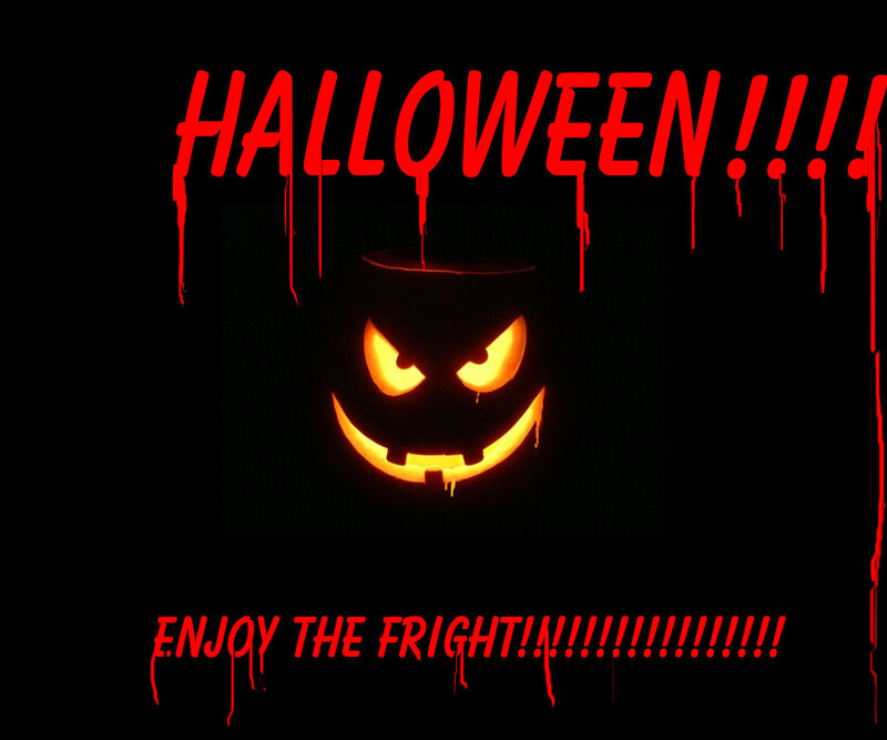 Carved Pumpkin Face — Black, Frightful