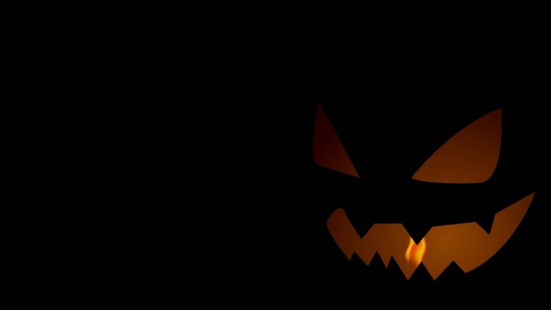 Carved Pumpkin Face — Black, Spooky, Night, Digital Art, Eyes, Mouth