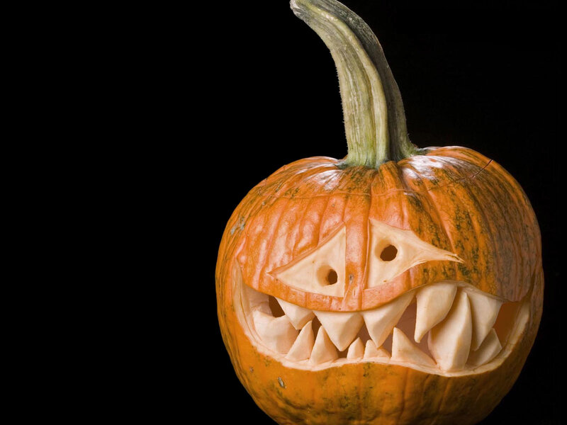 carved pumpkin jack-o-lantern
