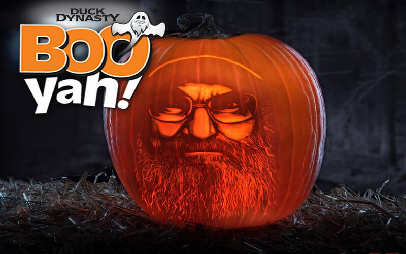 Carved Pumpkin with Face — Orange