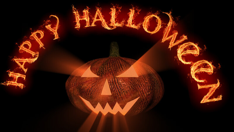 Carved Pumpkin with Text — Black
