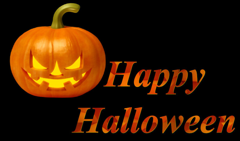 Carved Pumpkin with Text — Orange