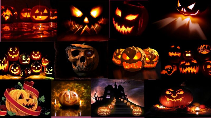 Carved Pumpkins Collage