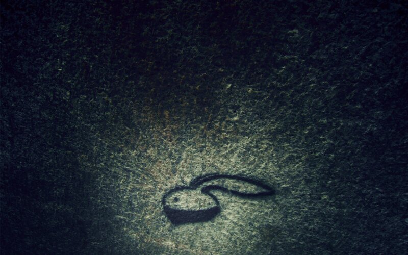 carved rabbit symbol