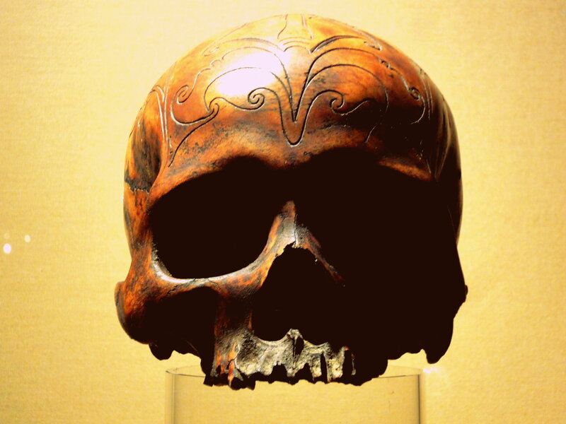 Carved Skull Artifact