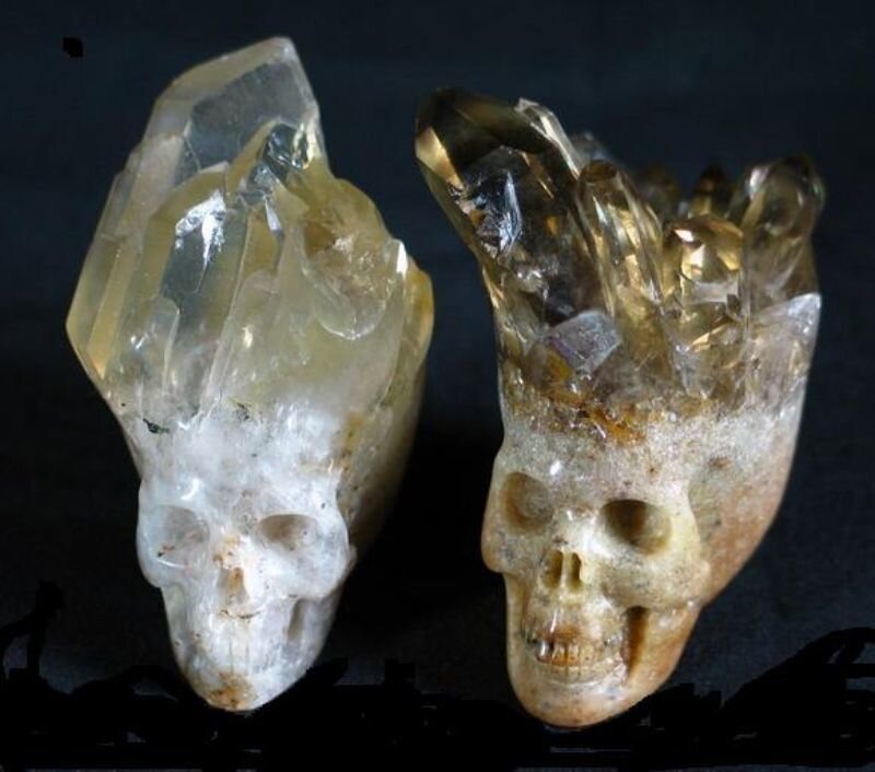 Carved Skull Crystals