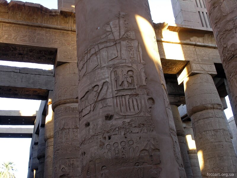 Carved Stone Pillars — Brown