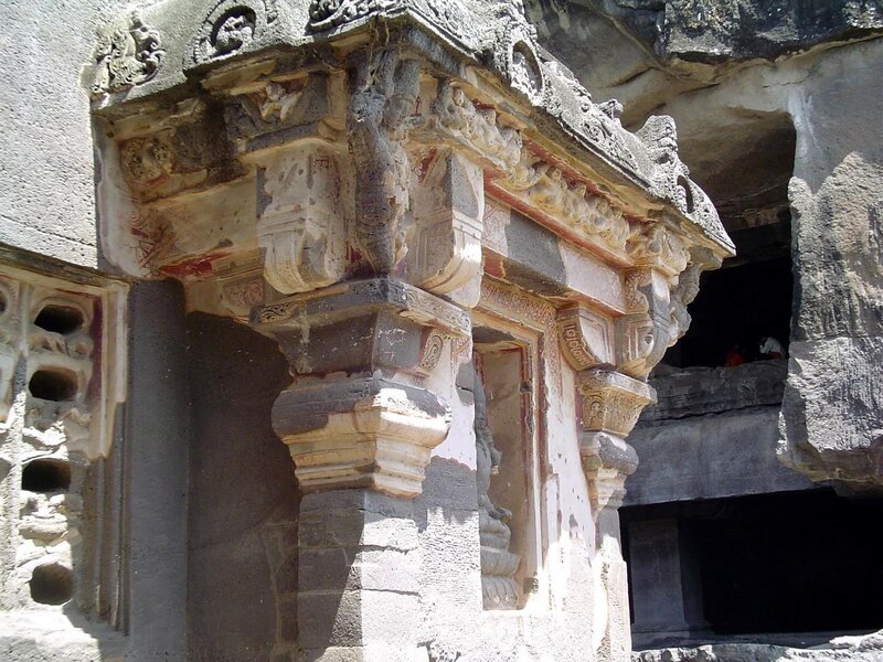 carved stone temple entrance