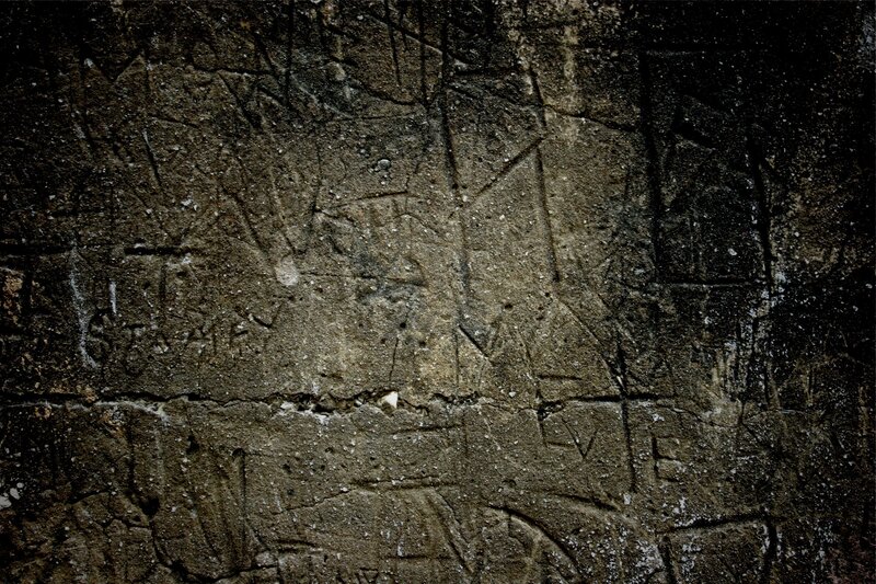 Carved Stone Wall — Brown, Dramatic