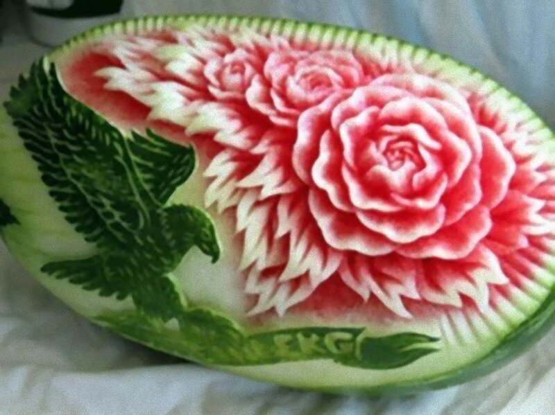 Carved Watermelon — Red