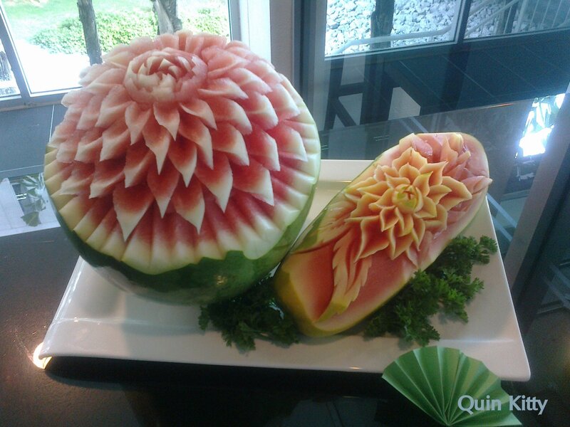 Carved Watermelons — Green