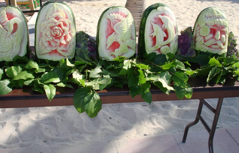 Carved Watermelons